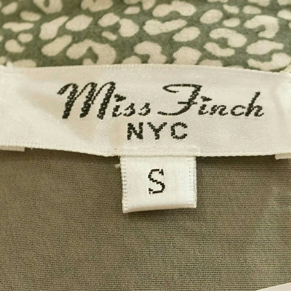 🆕Green Leopard High-low Midi Dress Button Down - Picture 6 of 9